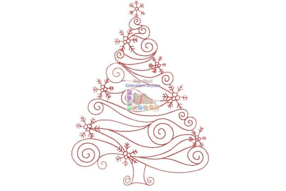 Review: Christmas Tree Redwork for Holiday Sales