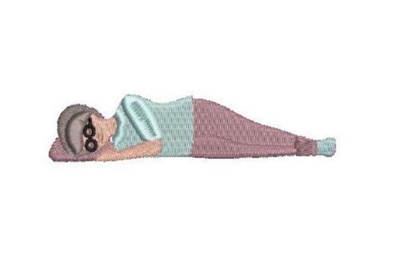Review: Grandma Sleeping on Ground Embroidery Design