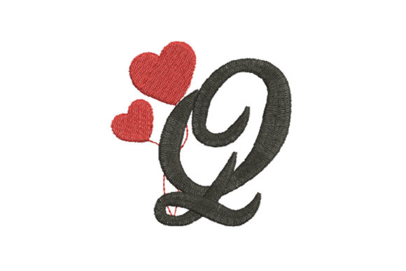 Review: Heart Alphabet Letter Q for Embroidery