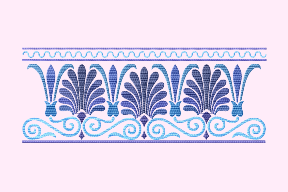 Reviewing Blue Arabesque Border for Etsy Shops
