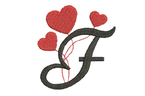 Reviewing Heart Alphabet Letter F for Boutique Apparel