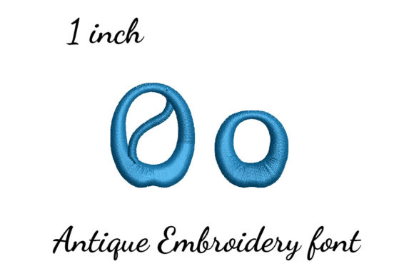 Reviewing O Font Antique for Real Embroidery Projects